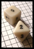 Dice : Dice - DM Collection - Unknown Manufacturer White 8D and 6D with Small White Numerals - Ebay July 2010